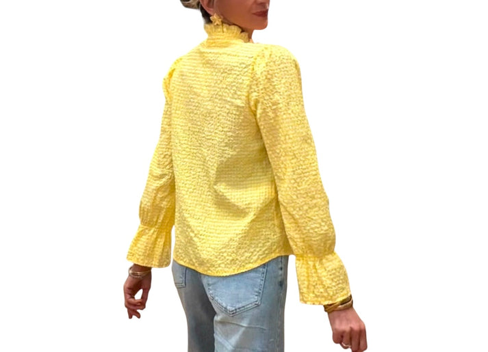 jolie jolie Camisa vichy amarilla