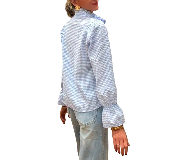 Jolie Jolie Camisa Vichy Azul Celeste