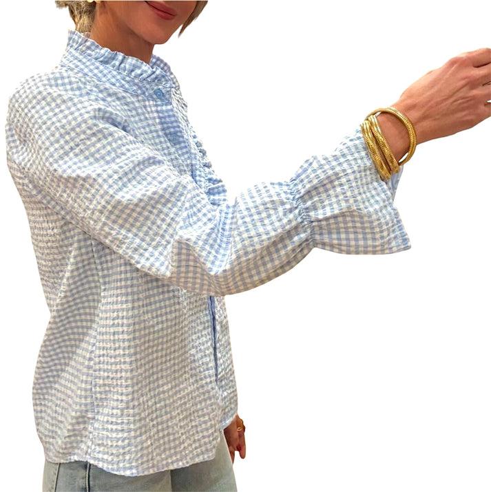 Jolie Jolie Camisa Vichy Azul Celeste