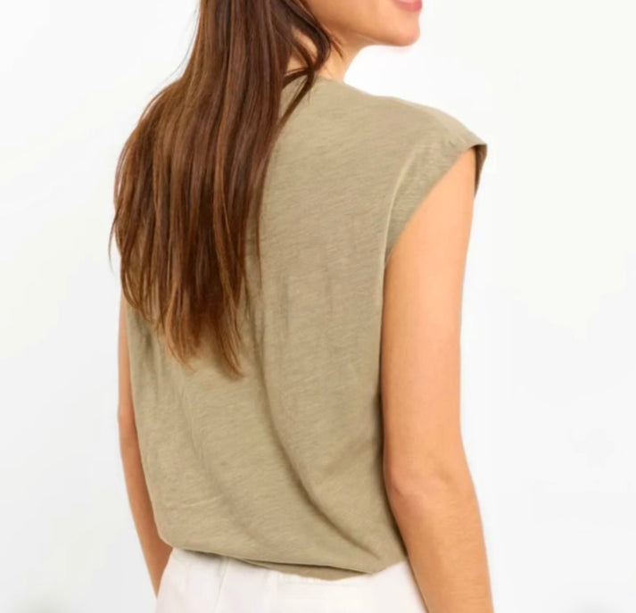 Jolie Jolie Camiseta Color Verde Caqui