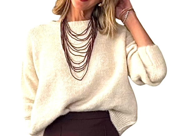 jolie jolie Collar multi marrón y dorado