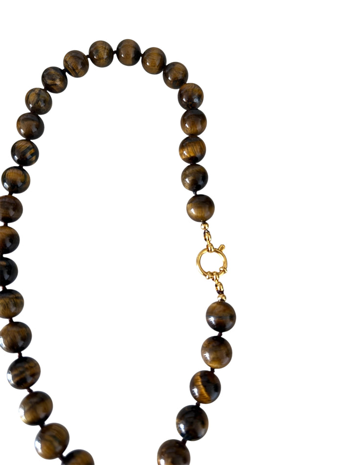 Jolie Jolie Collar Piedras Ojo De Tigre