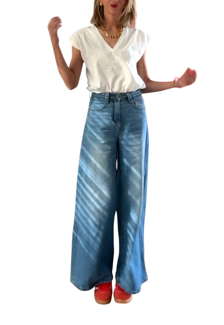 Jolie Jolie Denim Ancho Azul