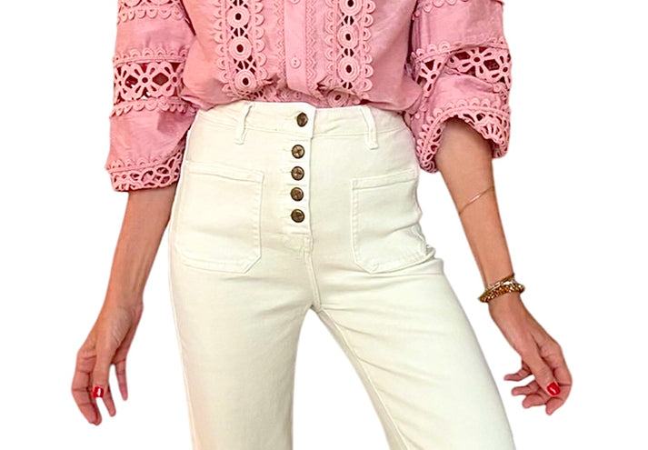 Jolie Jolie Denim Blanco Roto