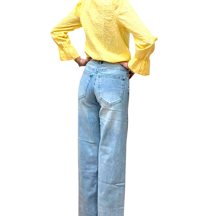 Jolie Jolie Denim Desflecado Azul Claro