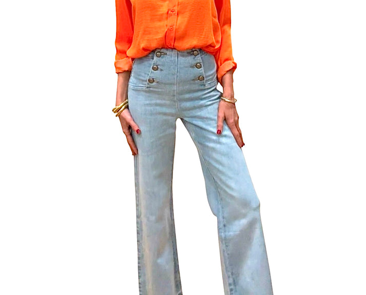 Jolie Jolie Denim Wide Azul Claro