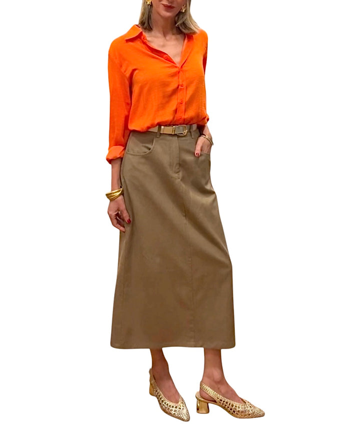 Jolie Jolie Falda London Marrón