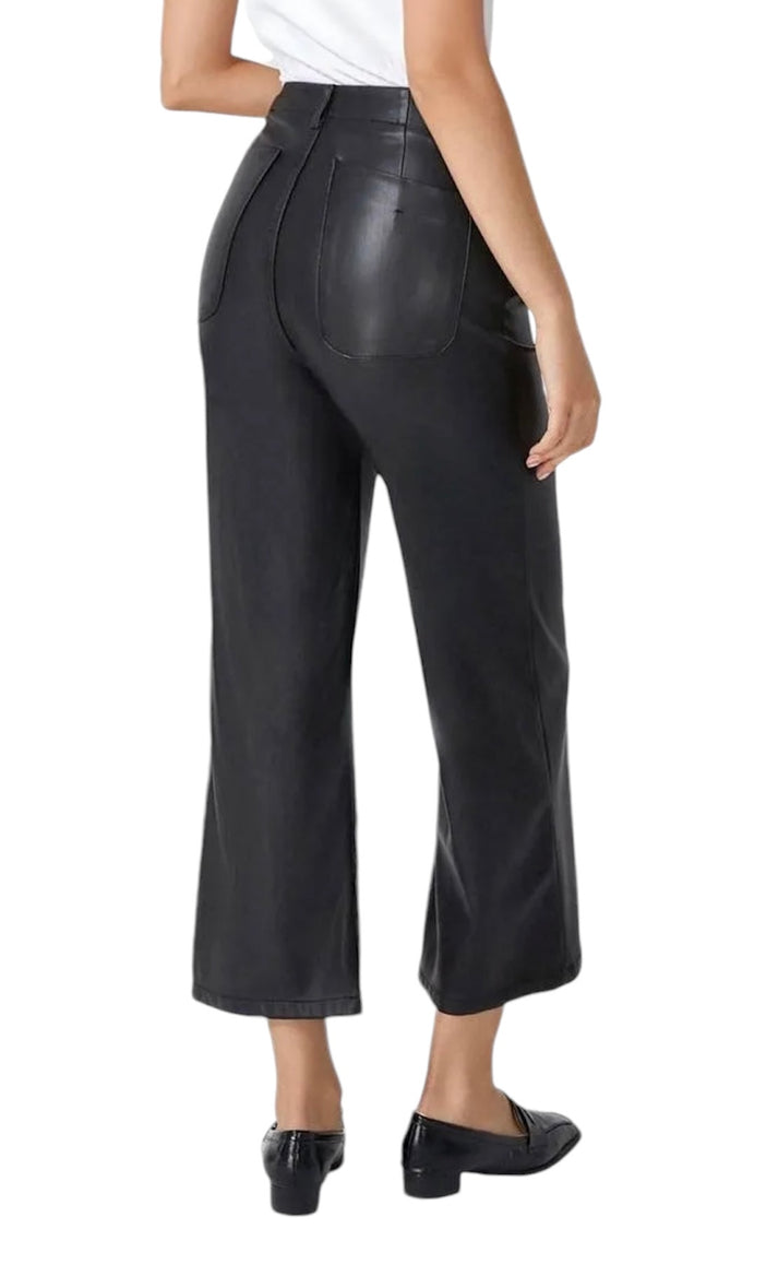 Jolie Jolie Pantalón Efecto Piel Negro