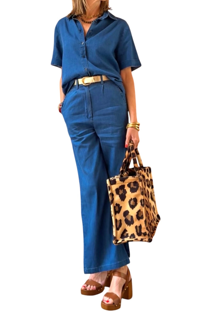 Jolie Jolie Pantalón Pinzas Fino Denim