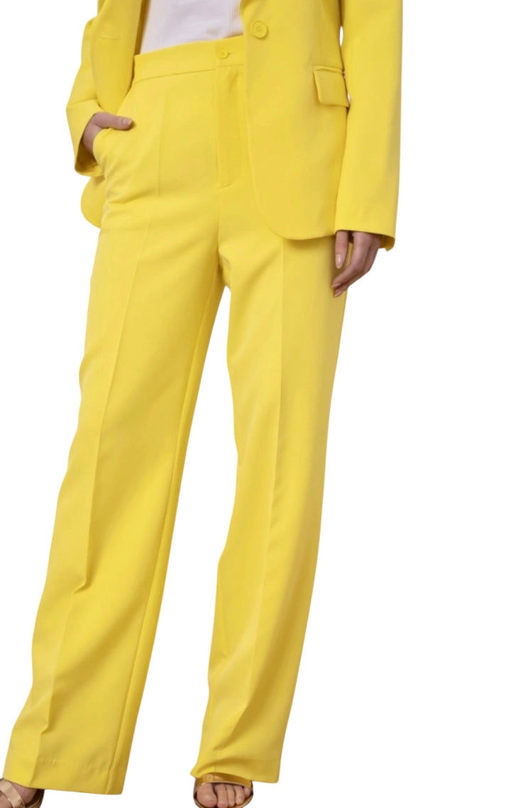 Jolie Jolie Pantalón Traje Amarillo