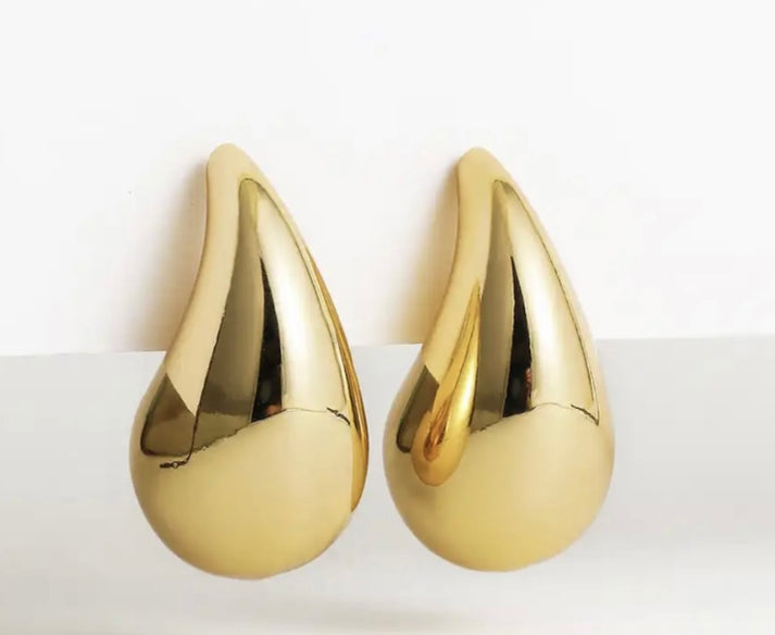 jolie jolie Pendientes gota grandes