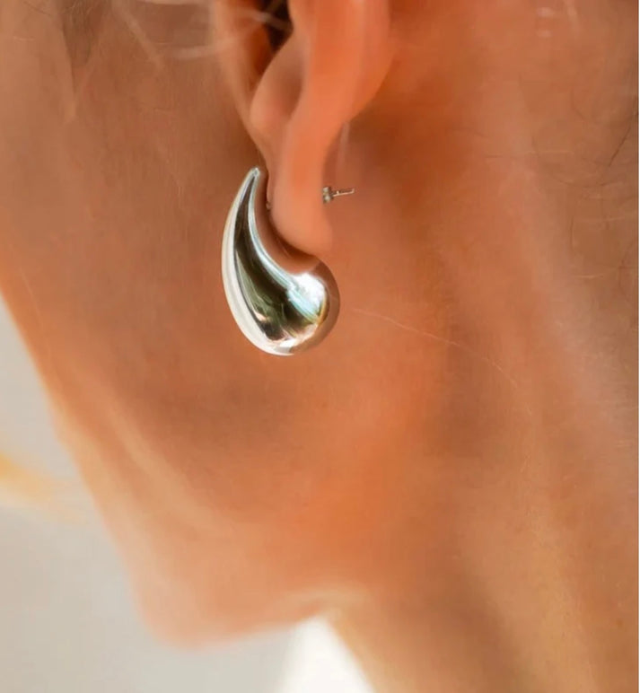 Jolie Jolie Pendientes Gota Plata