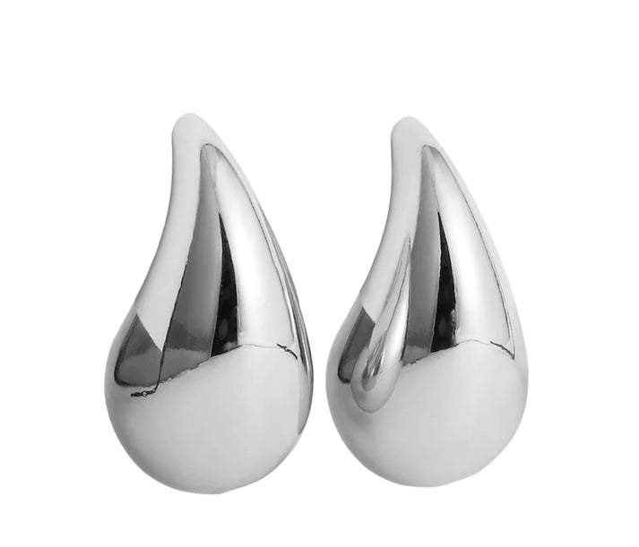 jolie jolie Pendientes gota plata