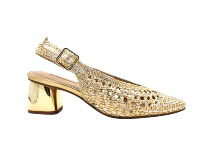 Jolie Jolie Sandalia Destalonada Tacón Dorado