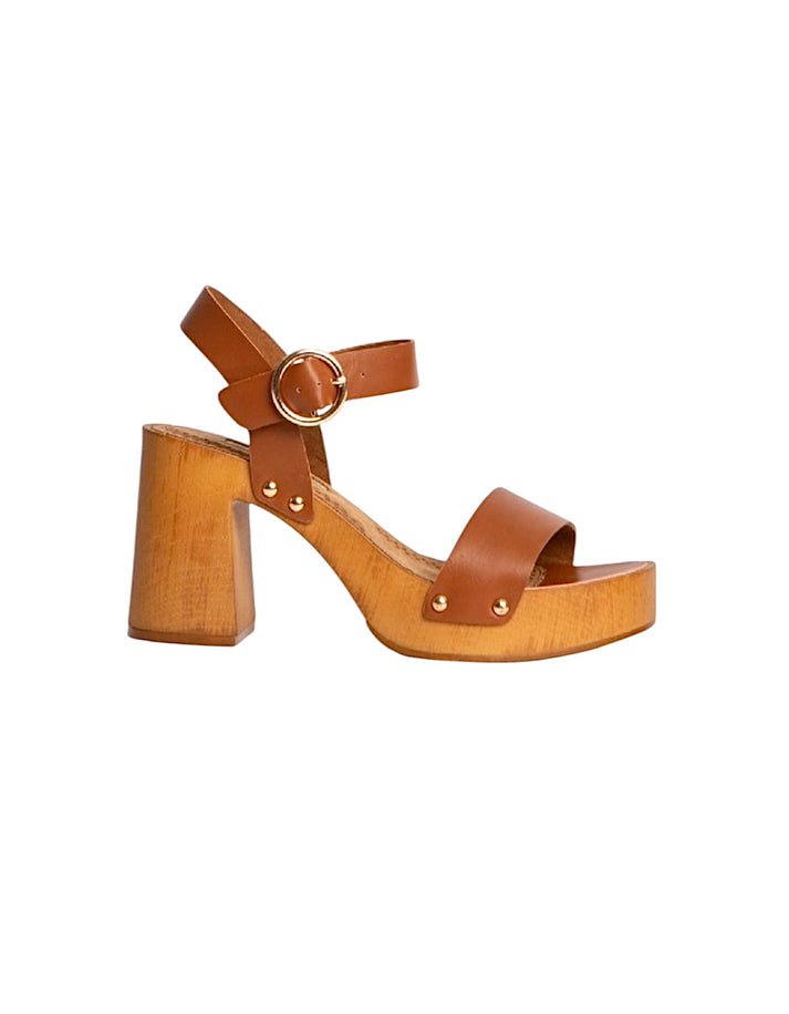 Jolie Jolie Sandalia Tacón Camel