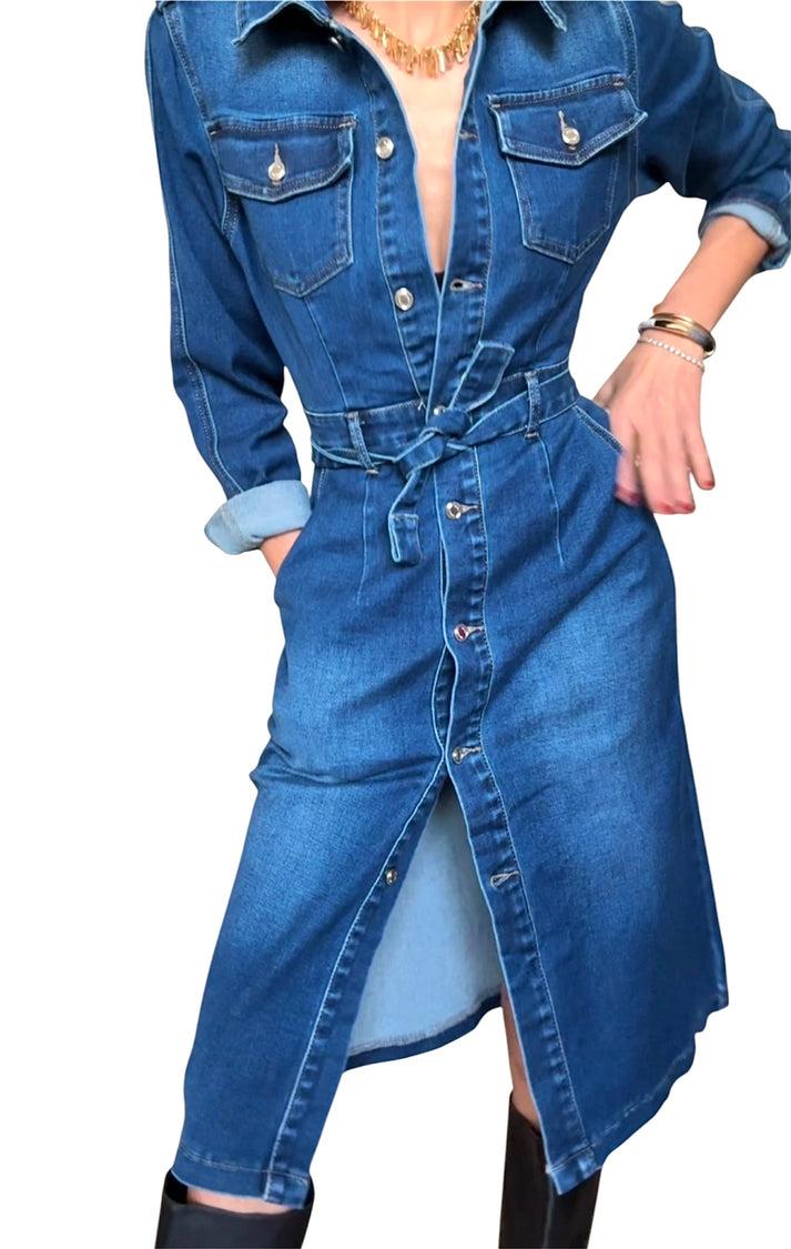 Jolie Jolie Vestido Denim