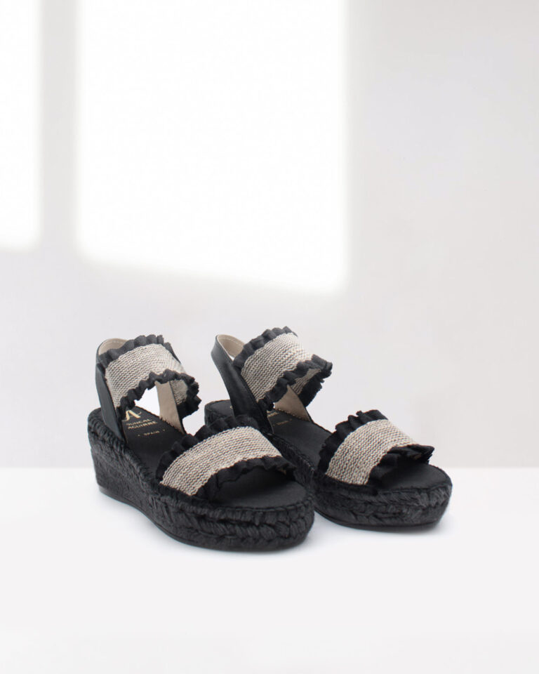 Juncal Aguirre Alpargata Mica Negro