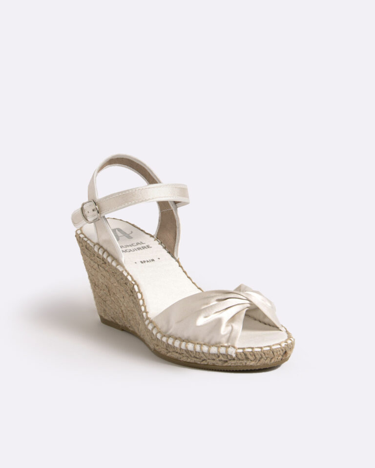 juncal Aguirre Alpargatas Novia Calcita Nácar