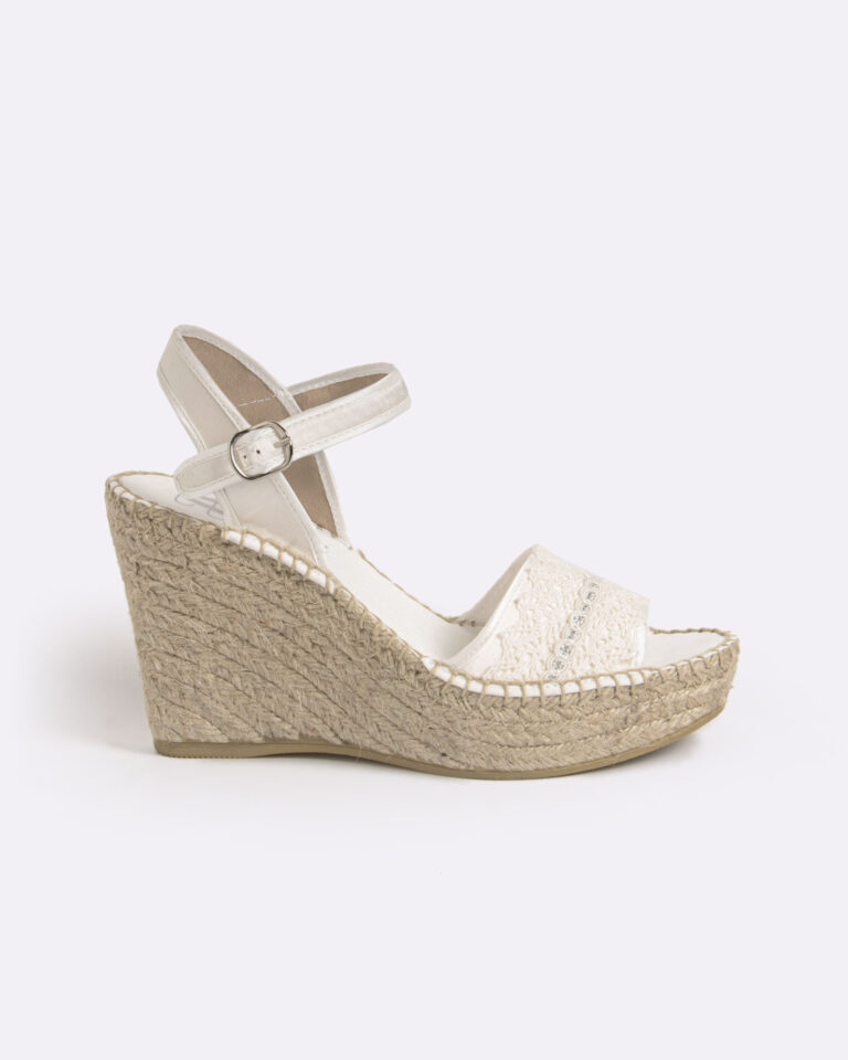 Juncal Aguirre Alpargatas Novia Diorita Nácar