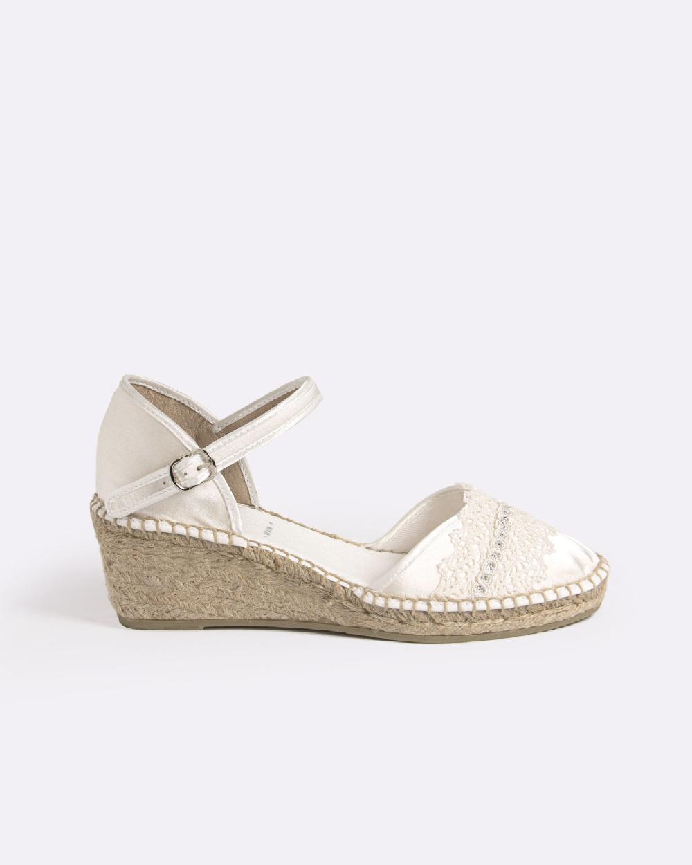 juncal aguirre Alpargatas Novia Dolomita Nácar