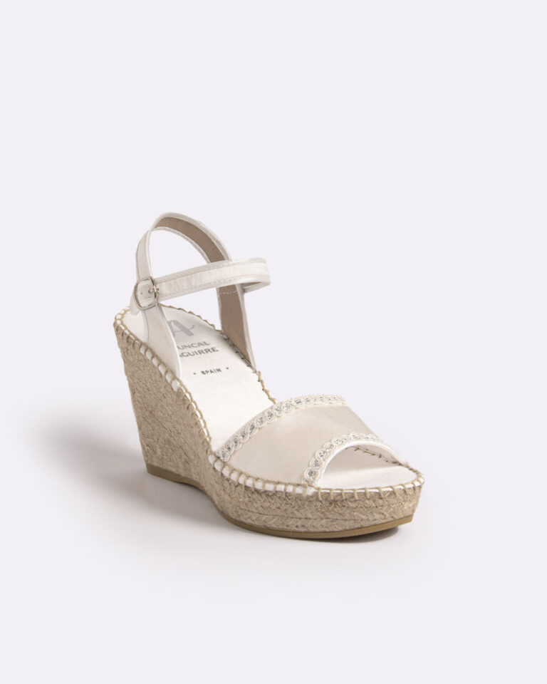 Juncal Aguirre Alpargatas Novia Navada Nácar