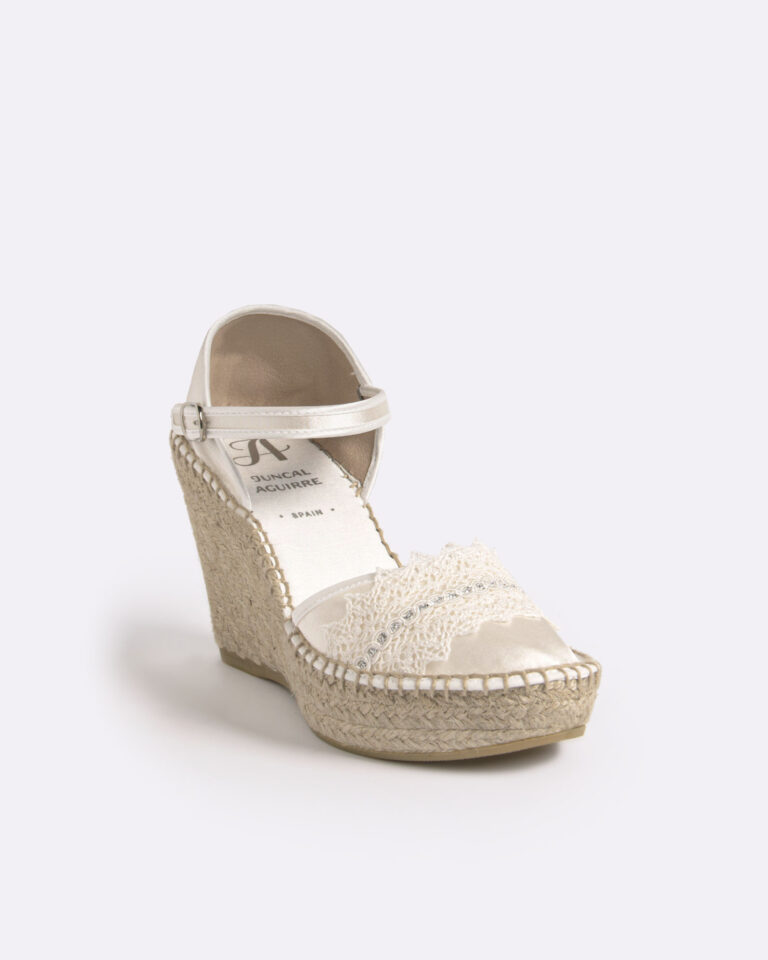 Juncal Aguirre Alpargatas Novia Pumita Nácar