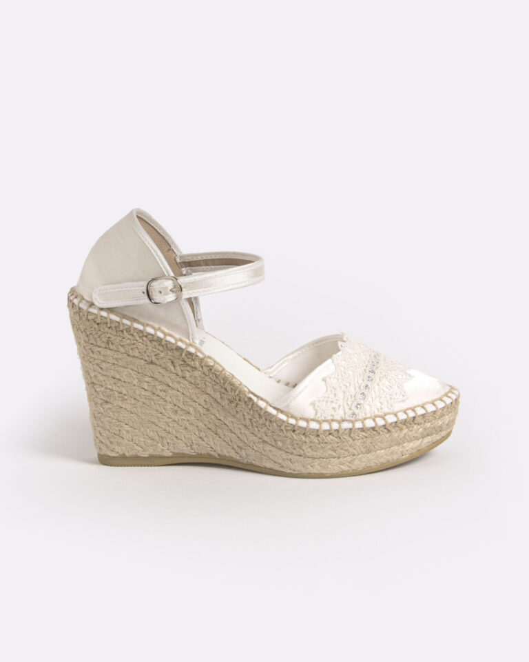 Juncal Aguirre Alpargatas Novia Pumita Nácar