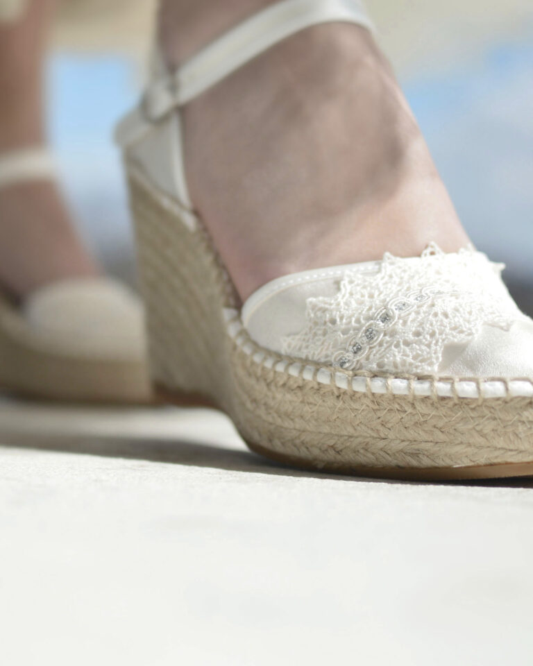 Juncal Aguirre Alpargatas Novia Pumita Nácar