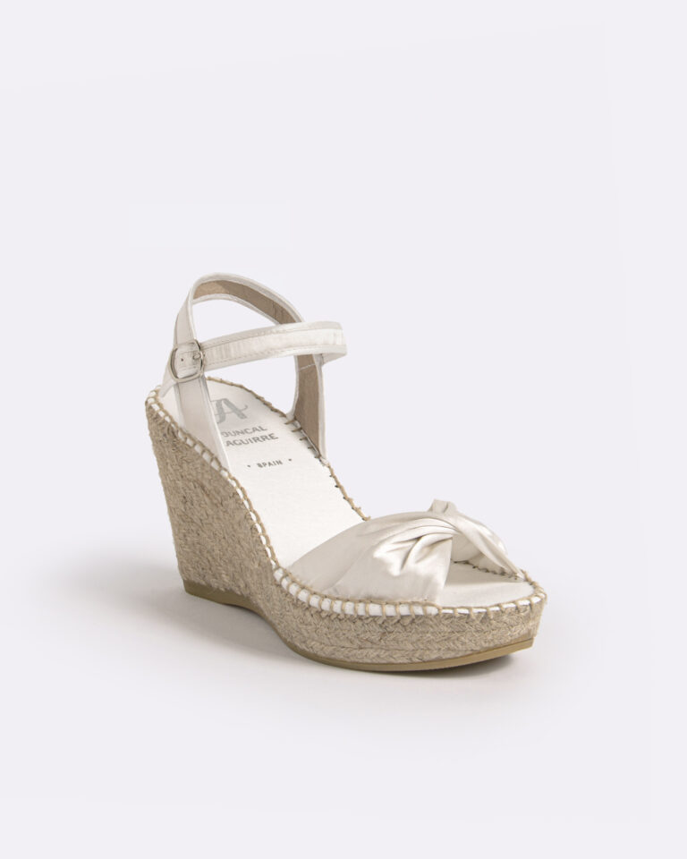 Juncal Aguirre Alpargatas Novia Roseta Nácar