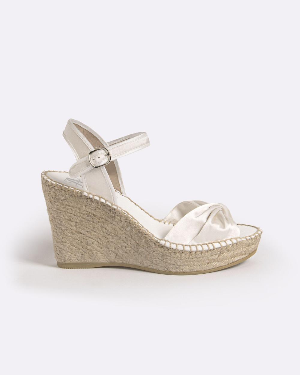 juncal aguirre Alpargatas Novia Roseta Nácar