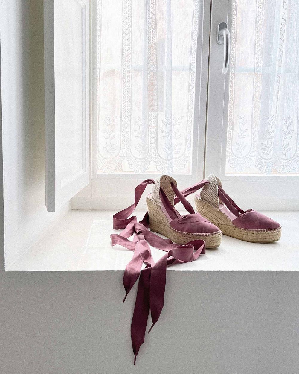 juncal aguirre Alpargatas Silene Malva