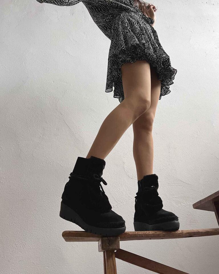 Juncal Aguirre Botas Lena Negras