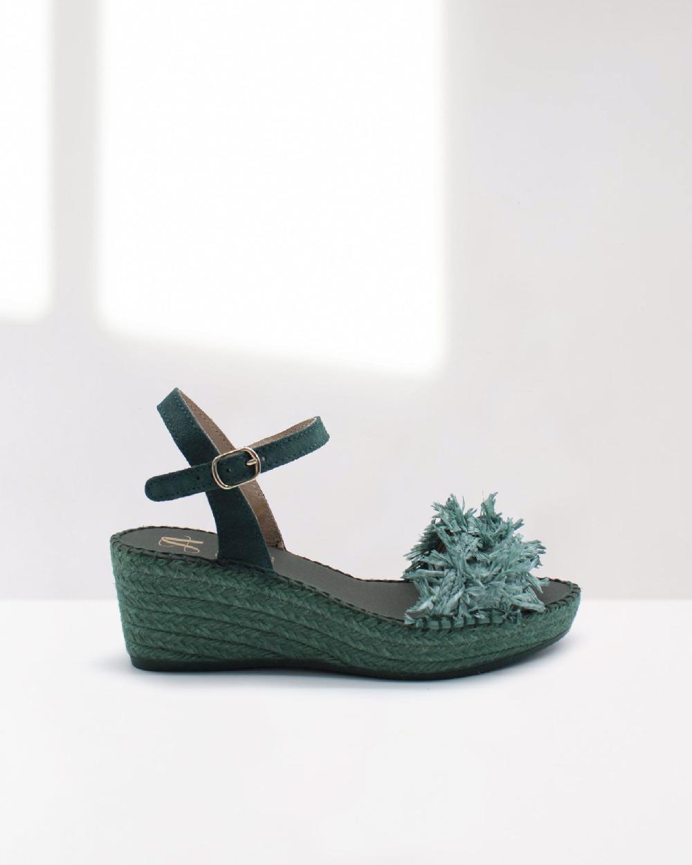 juncal aguirre Sandalia Creta Esmeralda