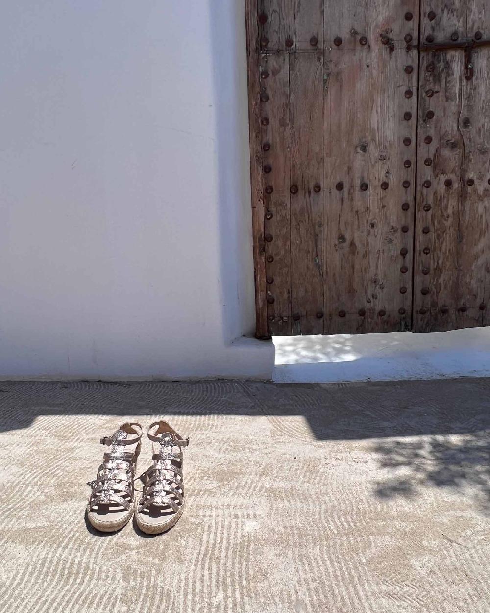 juncal aguirre Sandalias Mikonos Acero