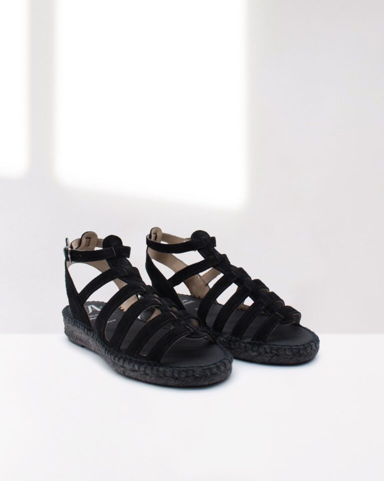 Juncal Aguirre Sandalias Mikonos Negras