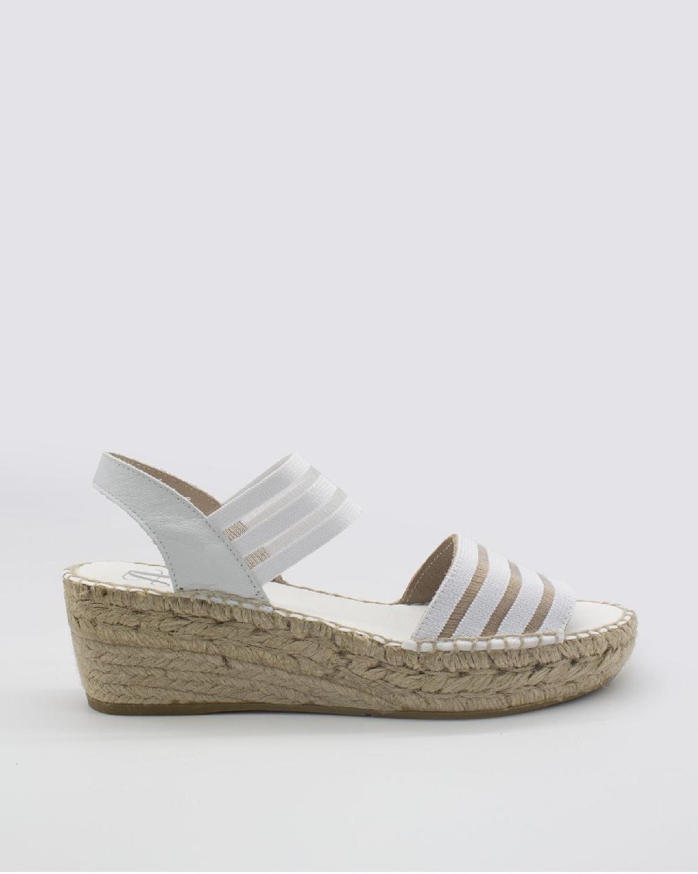 juncal aguirre Sandalias Topacio Blanco