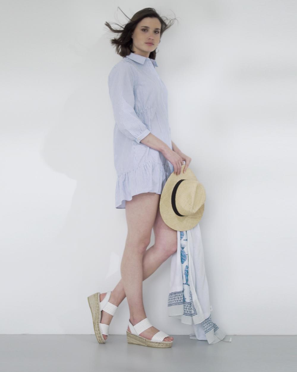 juncal aguirre Sandalias Uroa Blanco