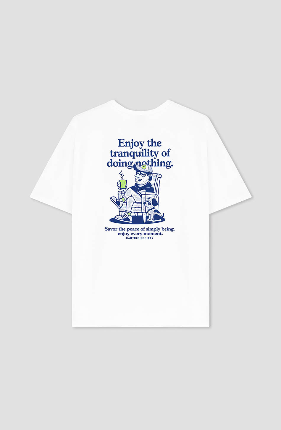 kaotiko Camiseta Doing Nothing Organic Cotton White