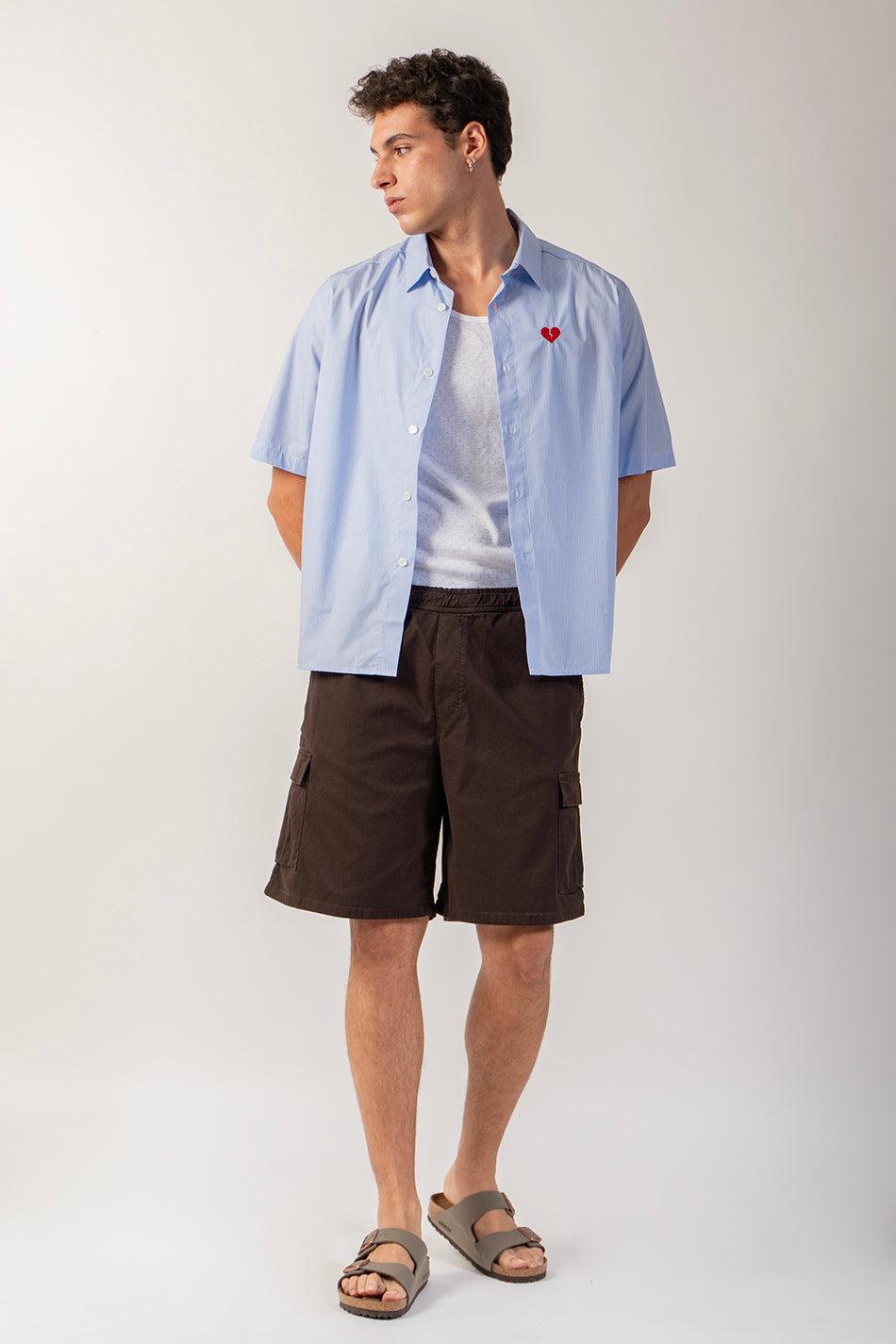 Kaotiko Bermuda Cargo Wide Leg Brown Light