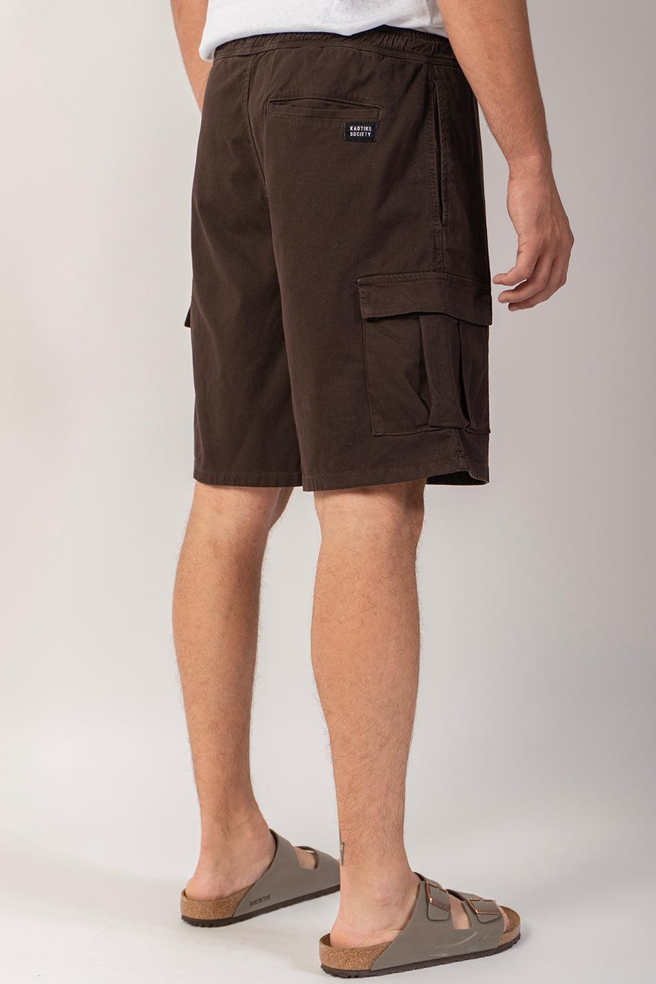 Kaotiko Bermuda Cargo Wide Leg Brown Light