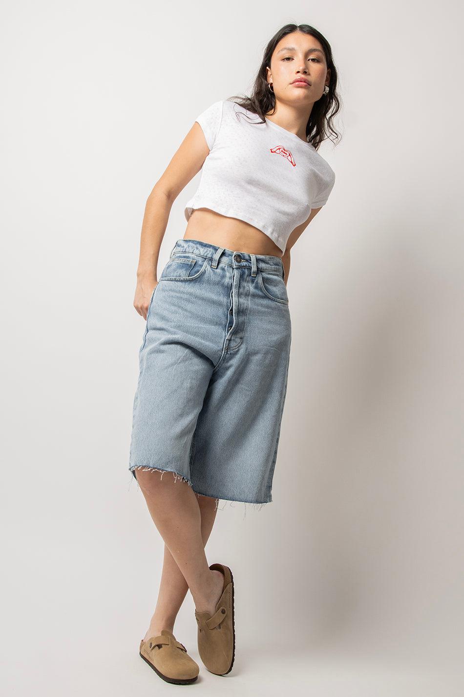 Kaotiko Bermuda Loose Baggy Denim