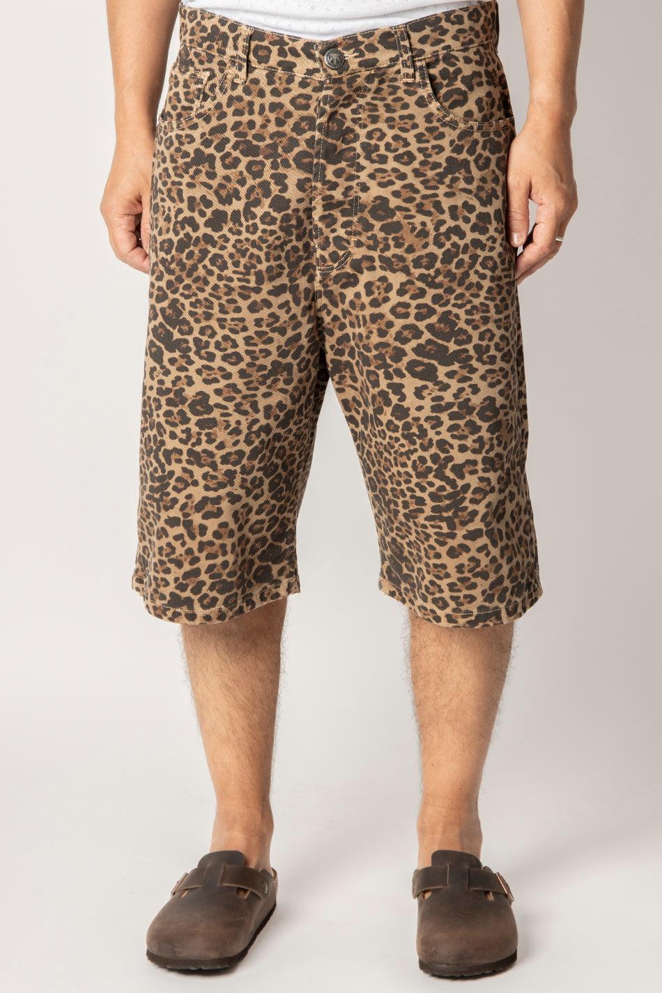 Kaotiko Bermuda Loose Leopard Brown