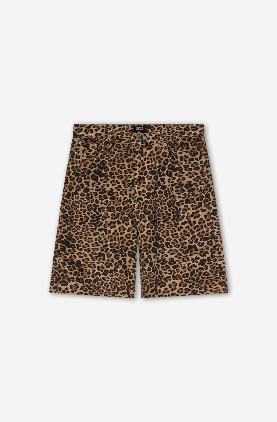 kaotiko Bermuda Loose Leopard Brown