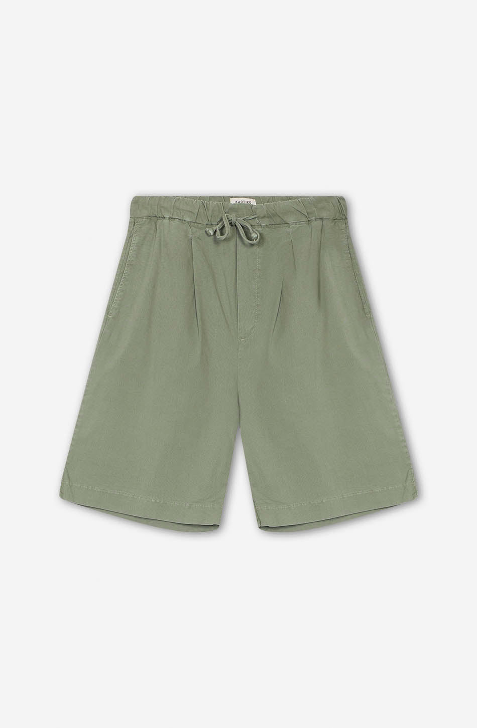 kaotiko Bermuda Relaxed Canvas Pinzas Slate