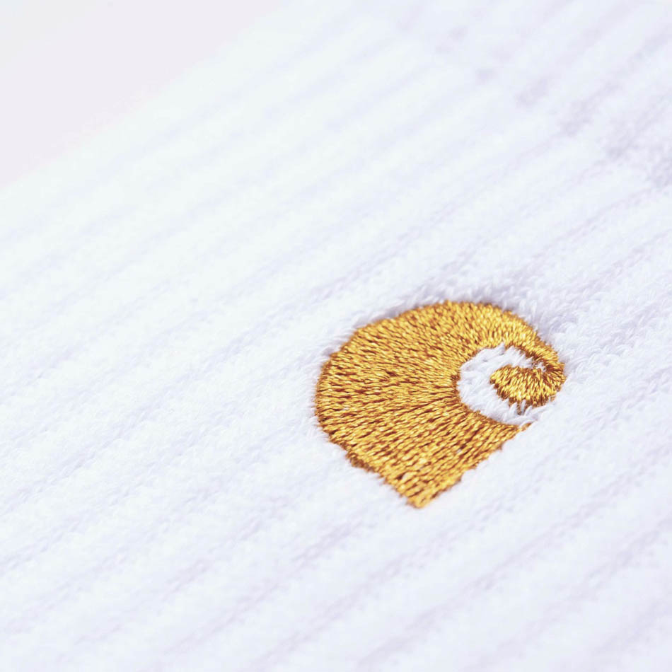 Kaotiko Calcetines Carhartt WIP Chase White/Gold