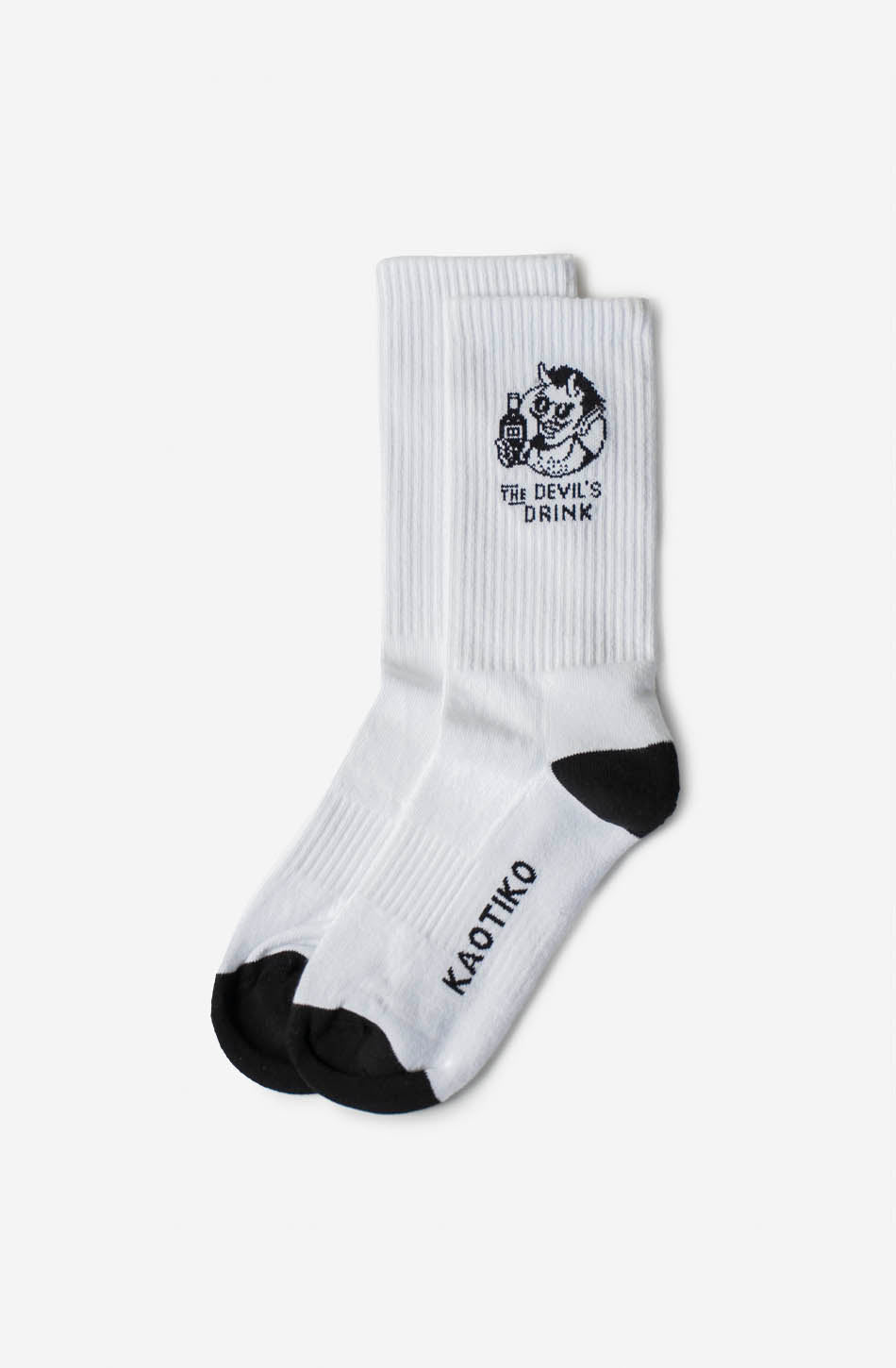 Kaotiko Calcetines Devil Drinks White