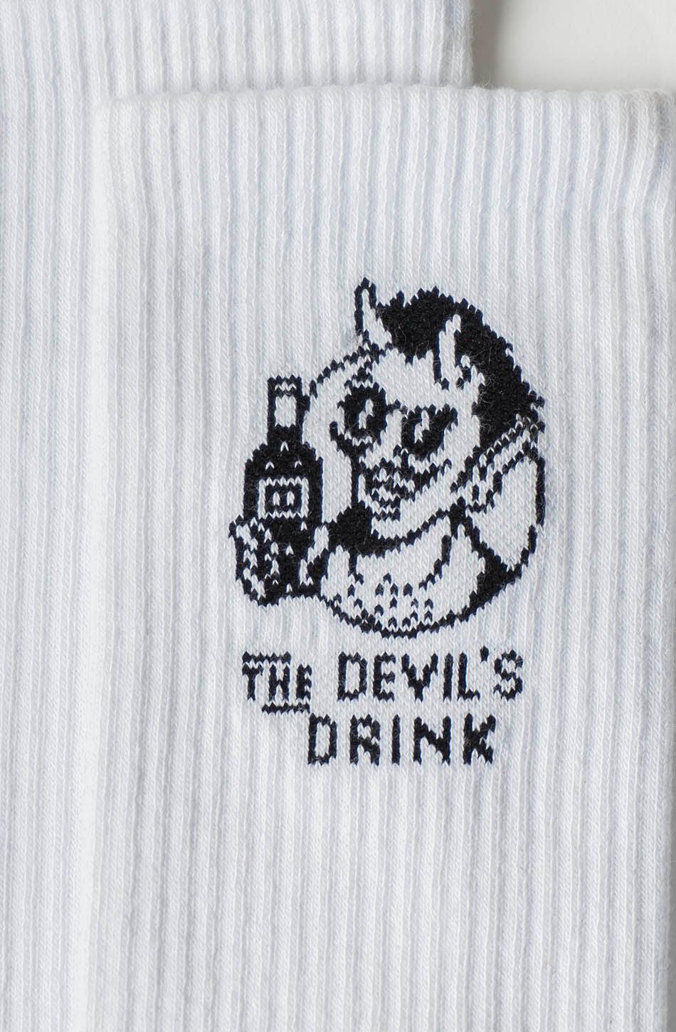Kaotiko Calcetines Devil Drinks White