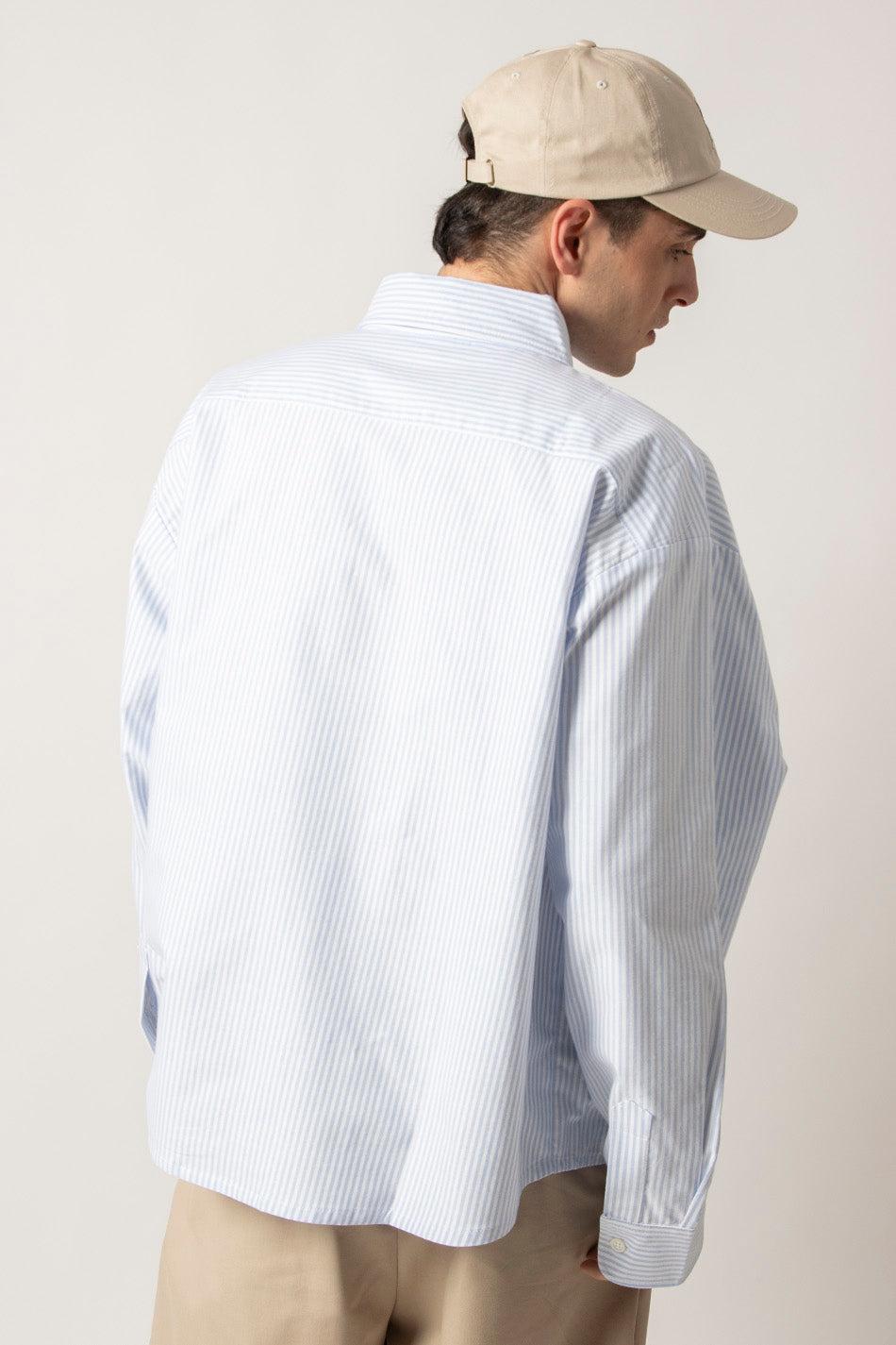 Kaotiko Camisa Blue/White Striped Loui