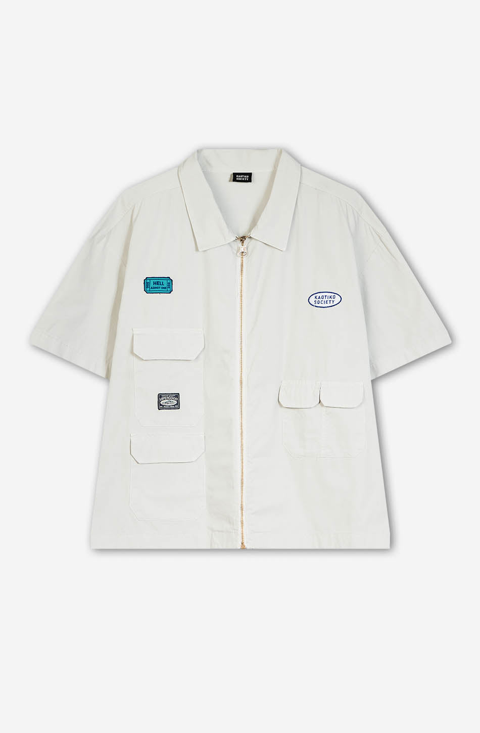 Kaotiko Camisa Fuels Devils Valley Pearl Gray