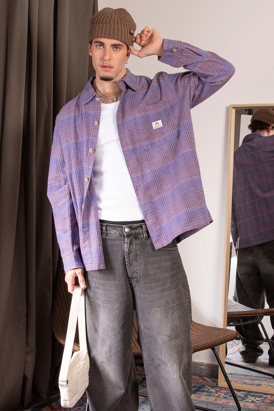 Kaotiko Camisa Liverpool Checked Lilac